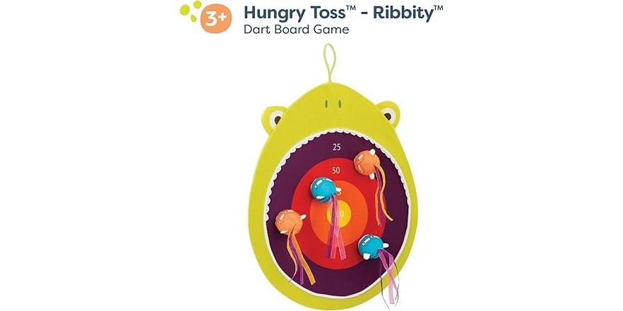 B. toys Hungry Toss Frog Toys Dart Board