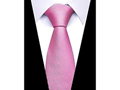 Formal Men’s Necktie - Pink Prism Weave