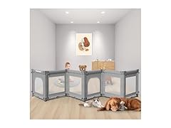 Pawtners Foldable 6 Panel Baby Gate