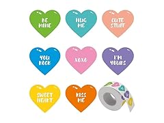 qifeifan 500 PCS Heart Stickers for Kids