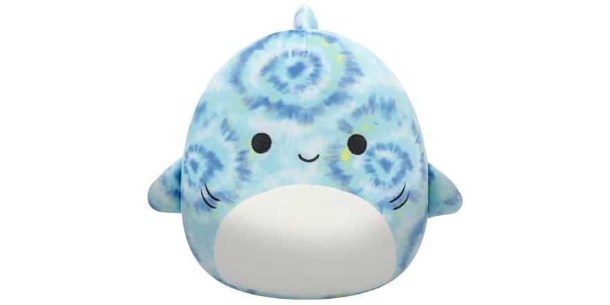 Squishmallows Original 8 Inch Luther Tie-Dye Tiger Shark