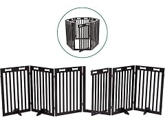 Arf Pets Arf Pets Freestanding Dog Gate with Door, 6 Panel