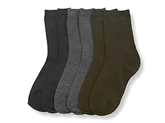 6-Pack Solid Color Socks (0M - 8 Years)