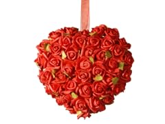 Floral Red Roses Heart
