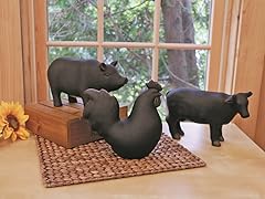 Farm Animal Chalkboard Figurines - S/3