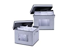 VENO 2 Pack Wine Glass Storage Box, Stemware