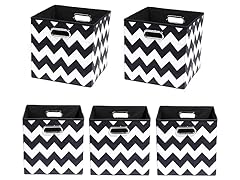 5-Pc Small Bin Bundle - Black & White