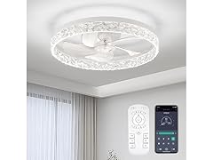 20" Flush Mount Smart Ceiling Fan