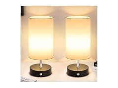TOBUSA 2-Pack Cordless Table Lamps