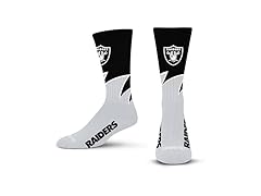 LAS VEGAS RAIDERS Black Wave Crew Sock (L)