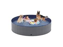 Foldable Dog Pool, Collapsible Plastic