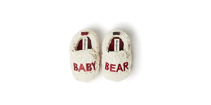 dearfoams unisex child lil bear slipper