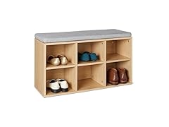Amazon Basics Shoe Storage Bench with Cushion