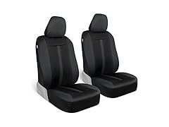 Motor Trend Gray Cloth Car Seat Covers for Front Seats