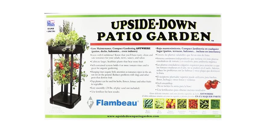 Flambeau 15-Inch Upside-Down Patio Garden