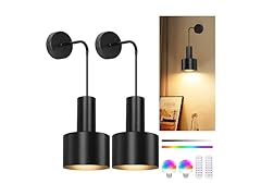 VerRon Rechargeable Battery Operated Wall Sconce Set of Two