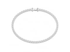 3 Stone CZ Tennis Bracelet