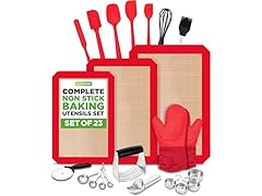 NutriChef 23-Piece Essential Baking Utensils Set