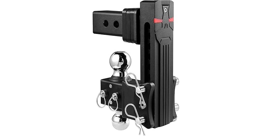Airbird Anti-Rattle Adjustable Trailer Hitch Ball Mount