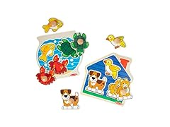 Melissa & Doug Wooden Jumbo Peg Puzzle