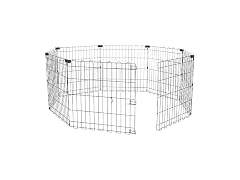 Amazon Basics Foldable Octagonal Metal Exercise Dog Playpen