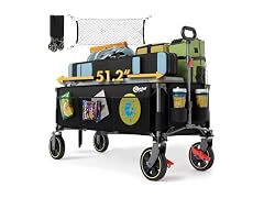 Portal 51.2" Black Foldable Wagon Cart