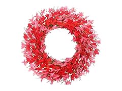lokeisna Pink Forsythia Wreath 22 Inch