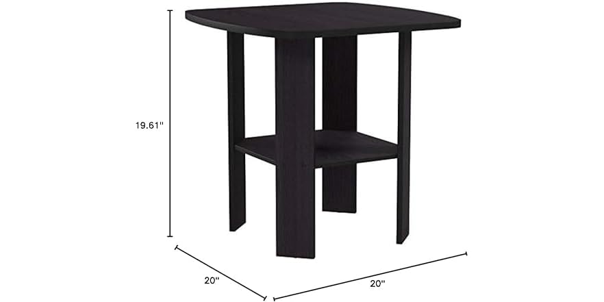 FURINNO Simple Design End Table, 2-Pack