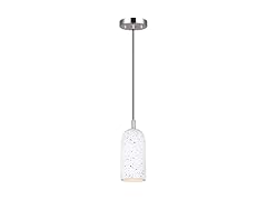 5" Pendant Light Cement Brushed Nickel