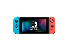 Nintendo Switch Game Console - Black (HAC-001(-01) w/ OEM Blue/Red Joycon (Renewed)