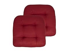 Reversible Solid Patio Seat Cushion Set