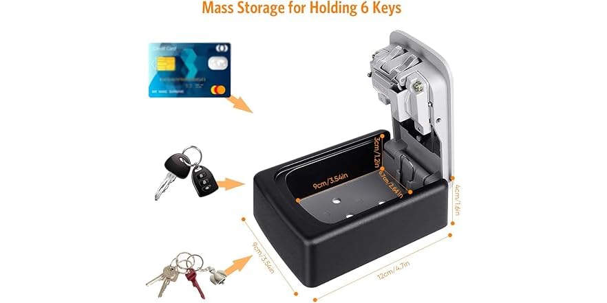 Fayleeko Key Lock Box, 2-Pack
