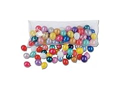 Fun Express Plastic Balloon Drop Bag with 100 Balloons