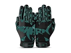 SHARKOX Non-Slip Tacky Football Gloves 