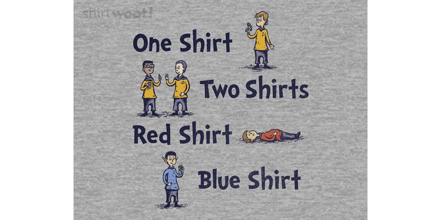university blue and red shirt