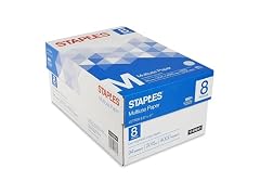 Staples Multipurpose Copy Printer Paper, 20 White