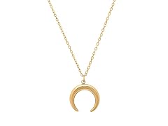 18K Gold Plated Crescent Moon Necklace