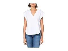 Womens Lookout French Terry Top White (S)