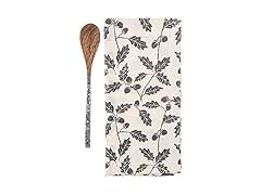Holiday Tea Towel with Wooden Spoon