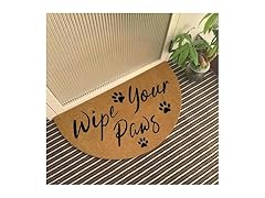 Wipe Your Paws Half Round Doormat