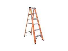 Simpli-Magic 6-Foot Fiberglass Step Ladder, 250lb