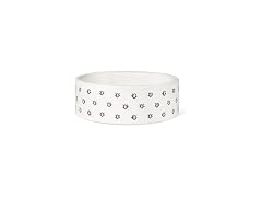 Fringe Studio Speckled Block Bone Small Ceramic Pet Bowl