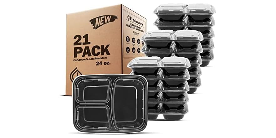 Freshware Meal Prep Containers 21 Count