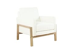 HomePop Wood Frame Boucle Accent Chair