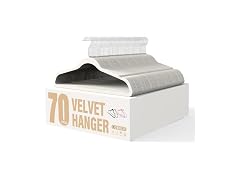 YSSOA Velvet Hangers 70 Pack White