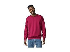 Fleece Crewneck Sweatshirt Cardinal Red (L)