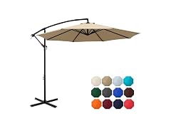 ABCCANOPY Cantilever Patio Umbrellas 10FT Khaki