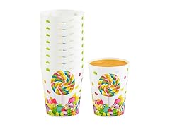 Fun Express Candy World Party Plastic Favor Cups - 8 Count