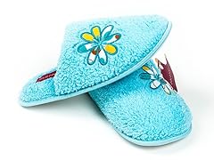 Women's Flower Print Slip-On Closed Toe Slippers