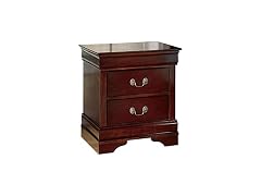 Alisdair Dark Brown Two Drawer Night Stand